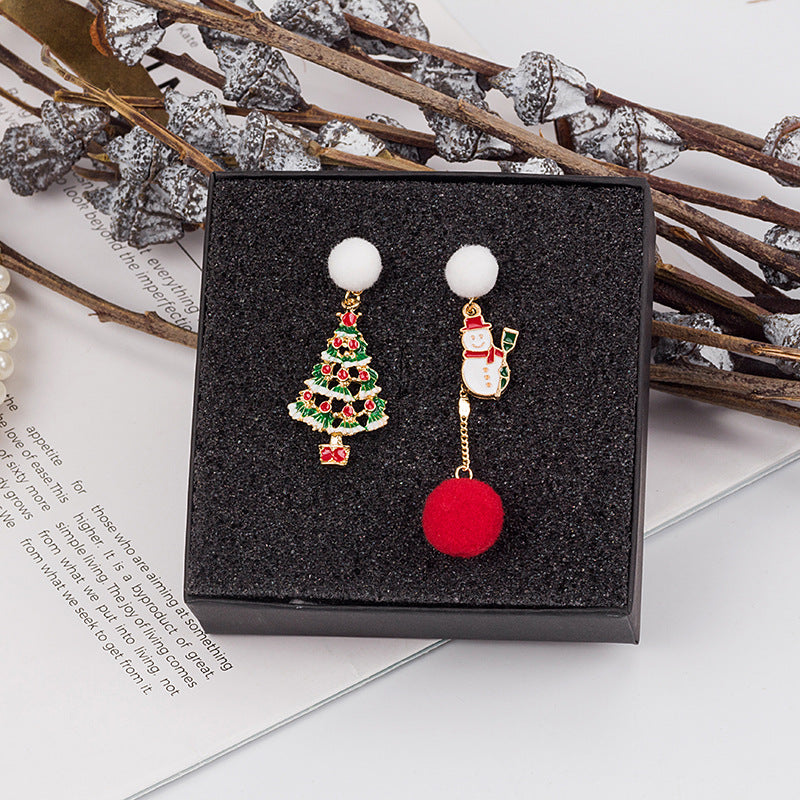 Alloy New Christmas Hair Ball Earrings (Minimo de Compra 2) MYA-MDD077