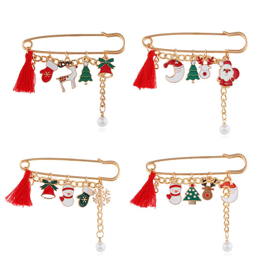 Alloy New Christmas Series brooch (Minimo de Compra 2) MYA-ZuanL026