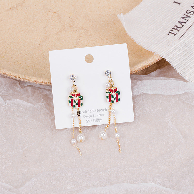 Alloy Christmas series earrings (Minimo de Compra 2) MIC-MDD081