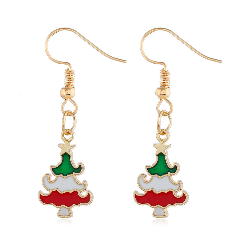 Alloy Christmas series earrings (Minimo de Compra 2) MIC-ZuanL013