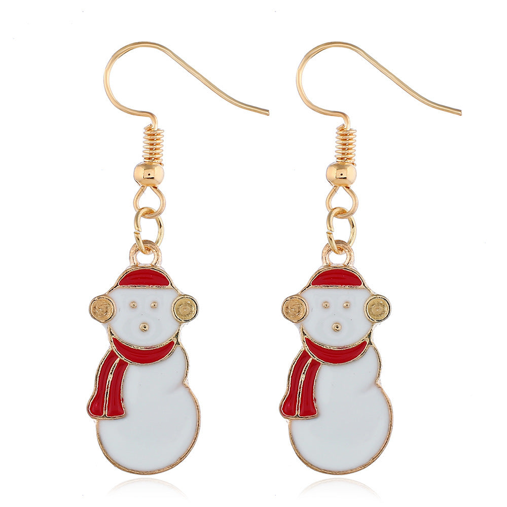 Alloy Christmas series earrings (Minimo de Compra 2) MIC-ZuanL013