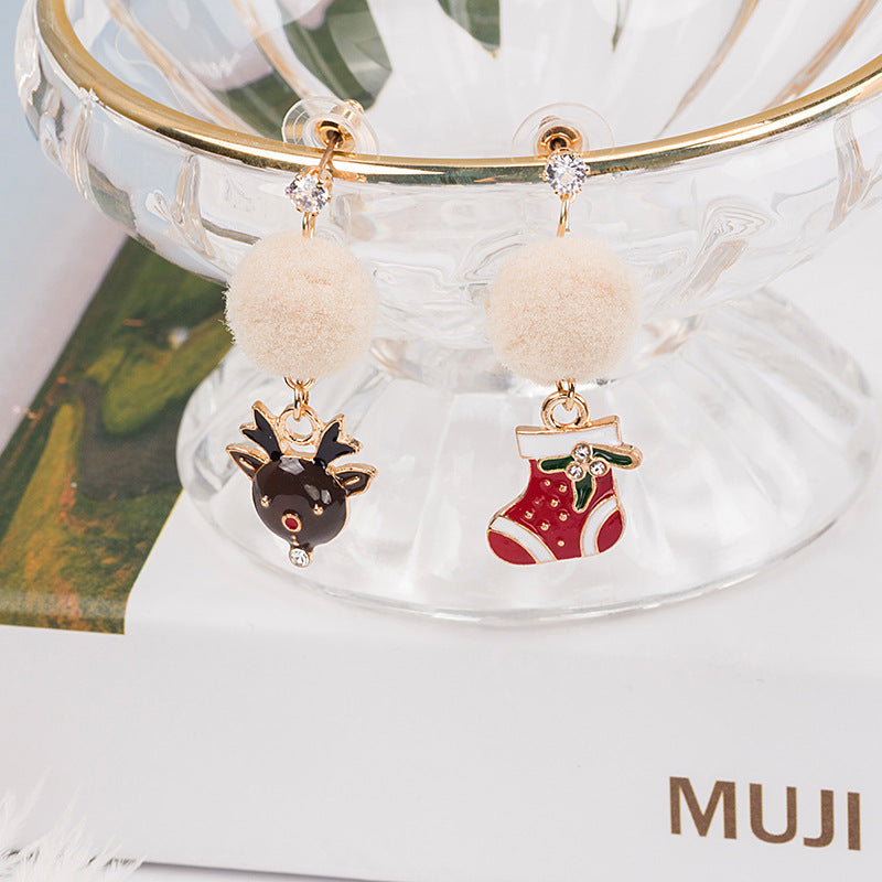 Alloy Christmas series earrings (Minimo de Compra 2) MIC-MDD090