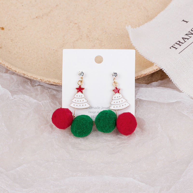 Alloy Christmas series earrings (Minimo de Compra 2) MIC-MDD081