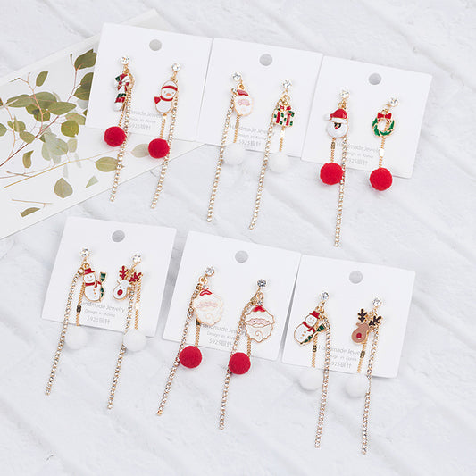 Alloy Christmas series earrings (Minimo de Compra 2) MIC-MDD080