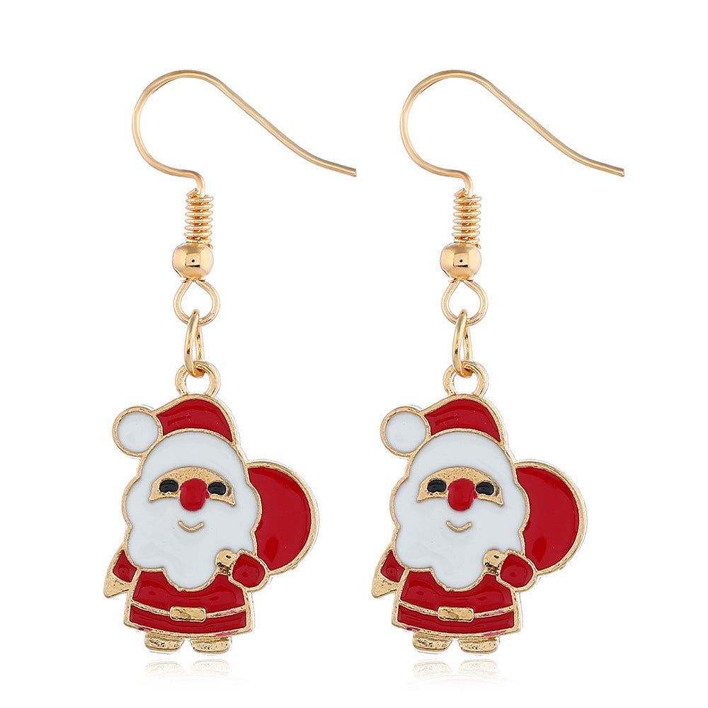 Alloy Christmas series earrings (Minimo de Compra 2) MIC-ZuanL013