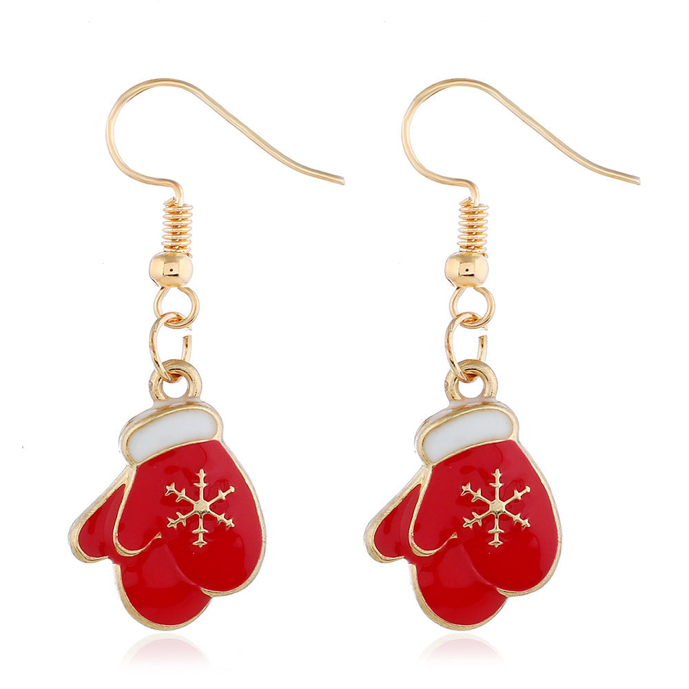 Alloy Christmas series earrings (Minimo de Compra 2) MIC-ZuanL013