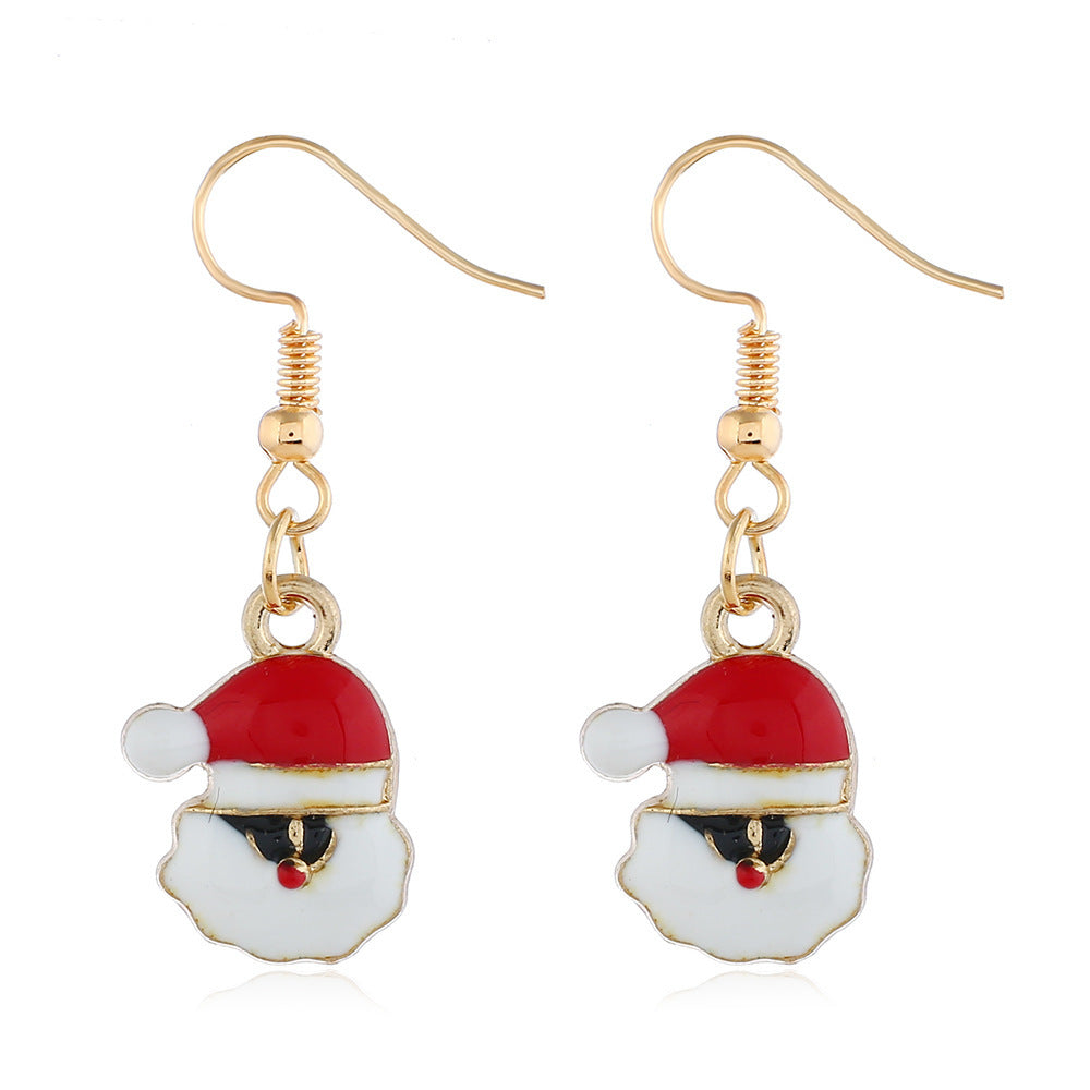 Alloy Christmas series earrings (Minimo de Compra 2) MIC-ZuanL013