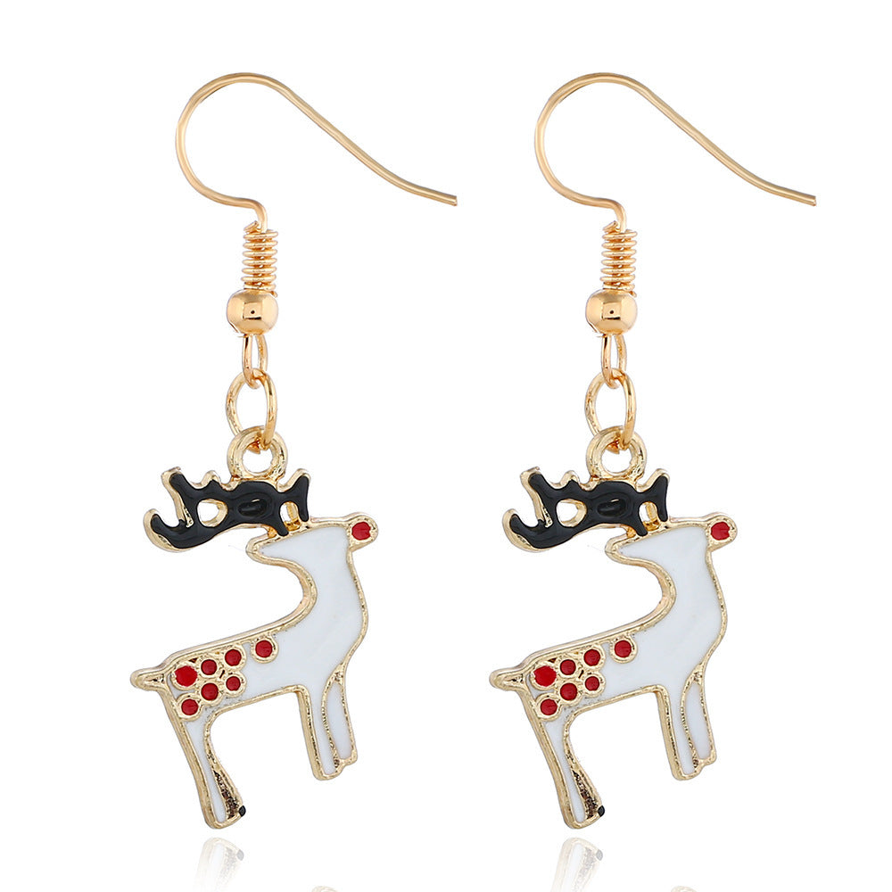 Alloy Christmas series earrings (Minimo de Compra 2) MIC-ZuanL013