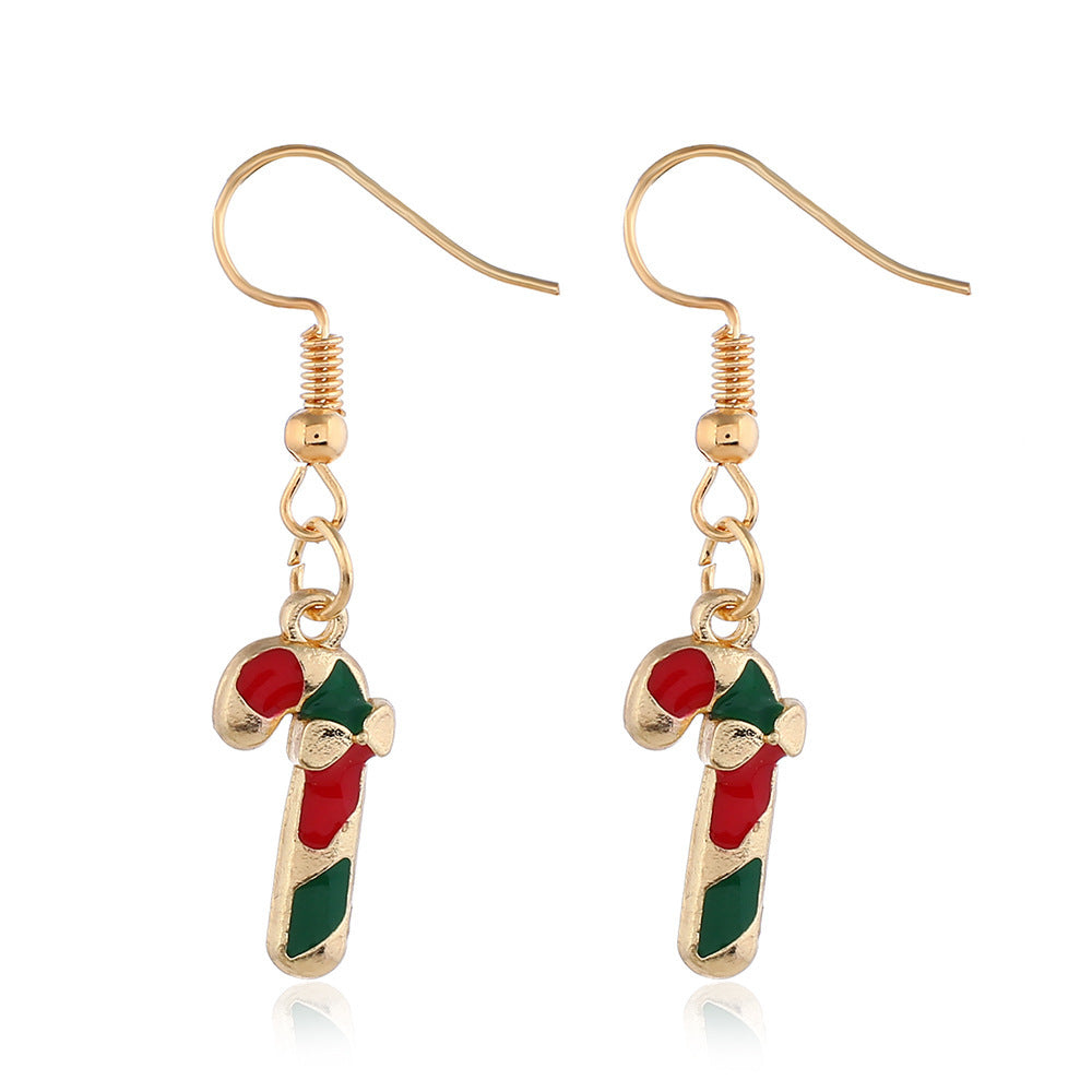 Alloy Christmas series earrings (Minimo de Compra 2) MIC-ZuanL013