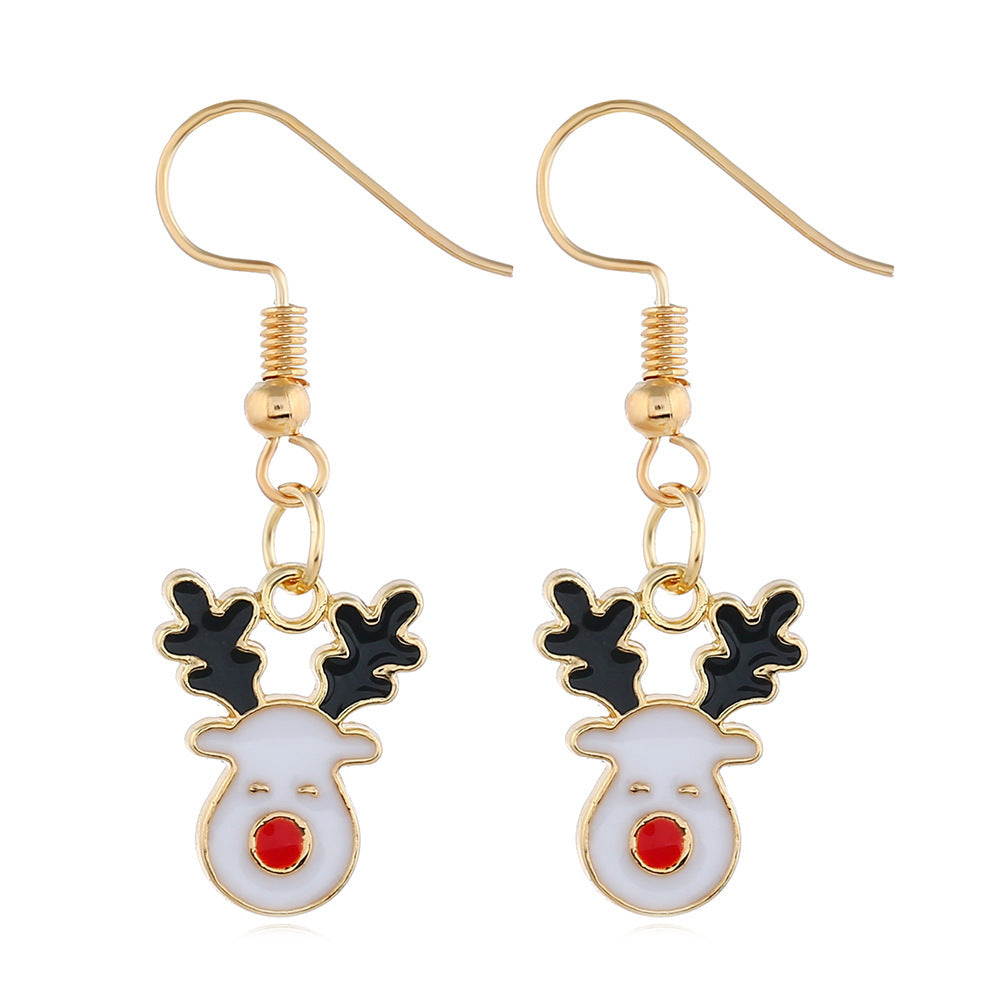 Alloy Christmas series earrings (Minimo de Compra 2) MIC-ZuanL013