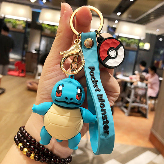 cartoon silicone stereo car keychain pendant LeZ006