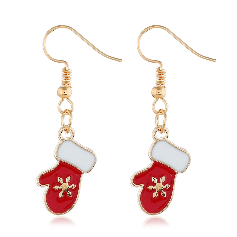 Alloy Christmas series earrings (Minimo de Compra 2) MIC-ZuanL013