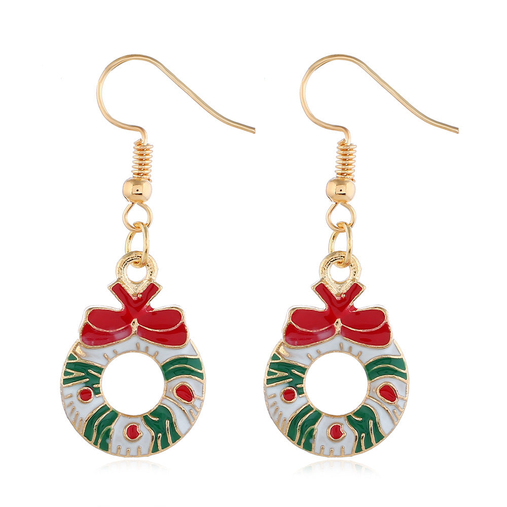 Alloy Christmas series earrings (Minimo de Compra 2) MIC-ZuanL013