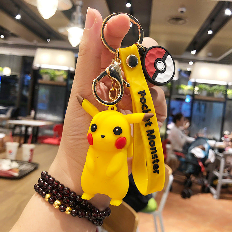 cartoon silicone stereo car keychain pendant LeZ006