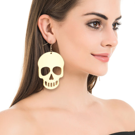 Alloy skull earrings (Minimo de Compra 2) MIC-CongD003