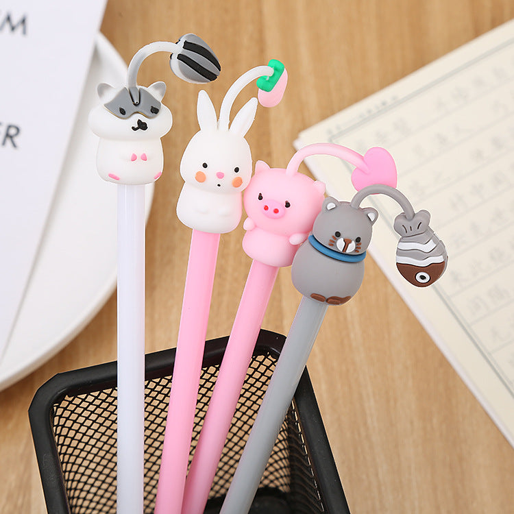 Cartoon Tentacles Animal Silicone Plastic Ballpoint Pen Liuj011