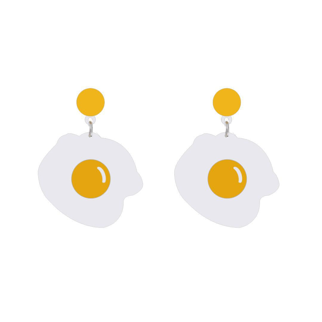 Acrylic fried egg earrings MYA-XueP033