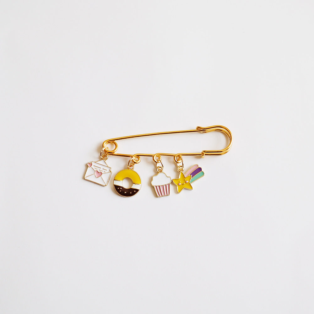 Alloy dessert ice cream brooch (Minimo de Compra 3) MIC-JiangL017