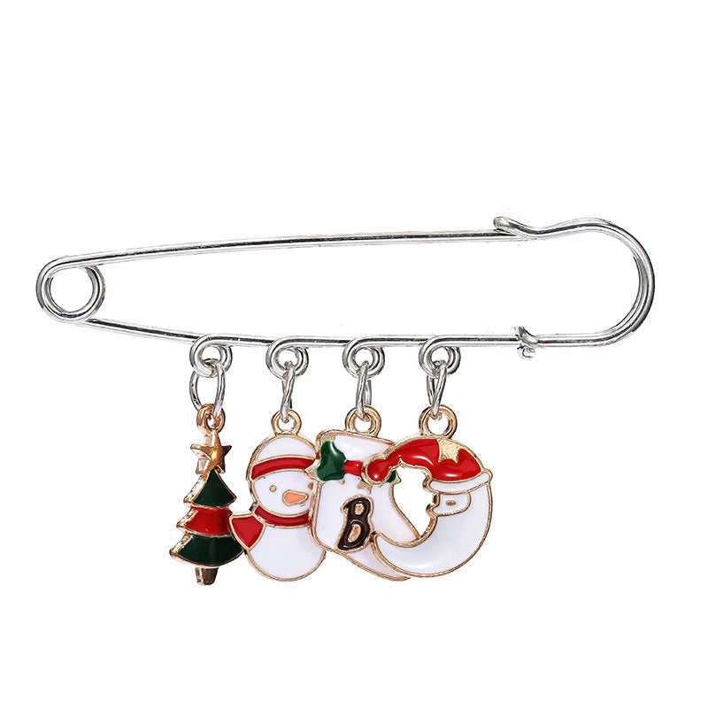 Alloy Christmas astronaut brooch (Minimo de compra 2) MIC-YiM040