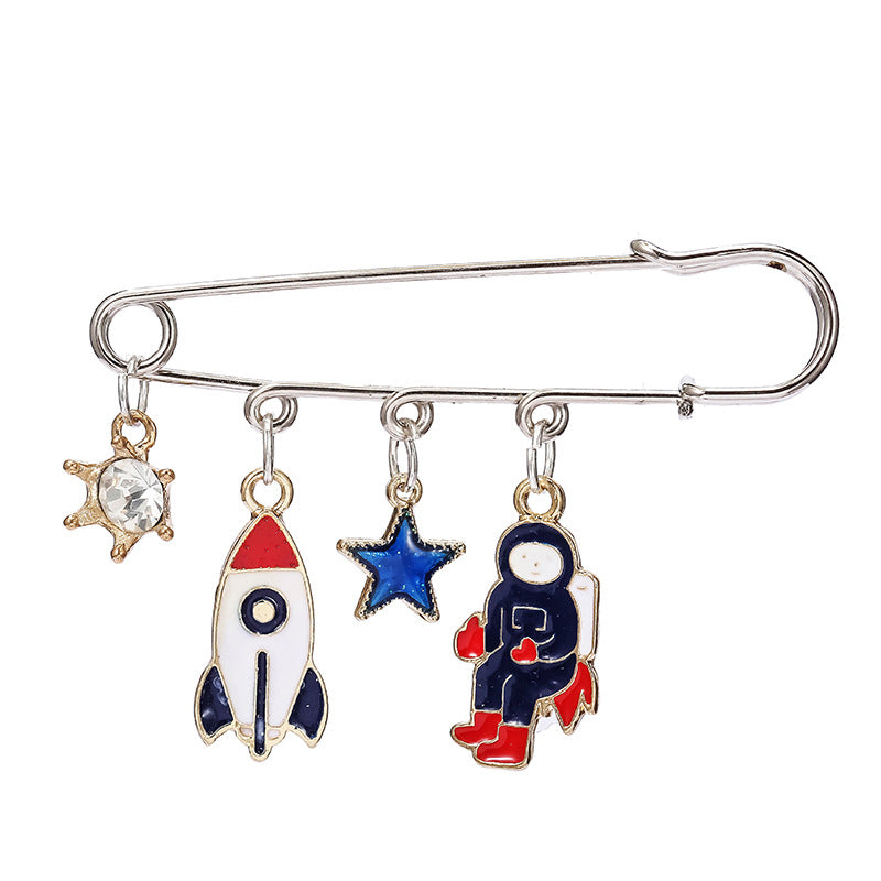 Alloy Christmas astronaut brooch (Minimo de compra 2) MIC-YiM040