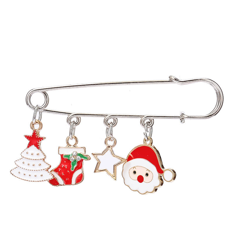 Alloy Christmas astronaut brooch (Minimo de compra 2) MIC-YiM040