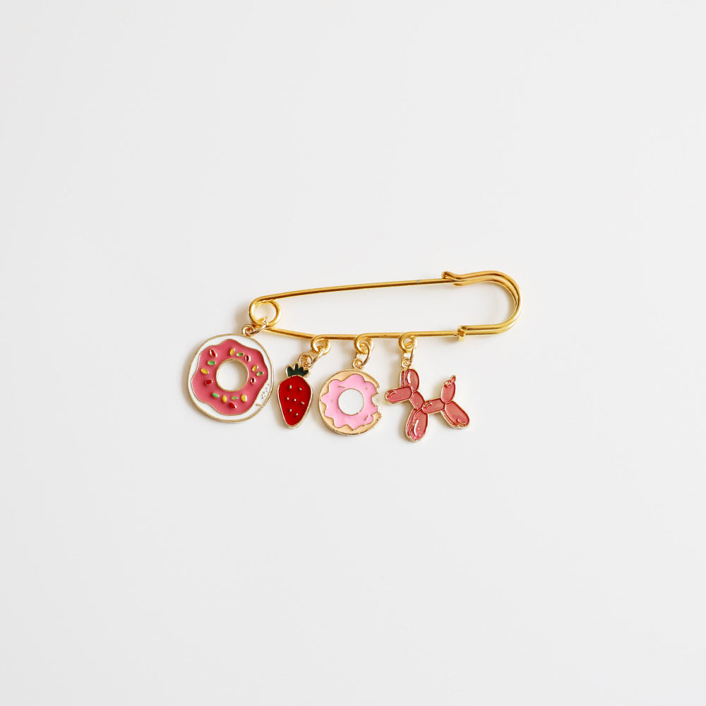 Alloy dessert ice cream brooch (Minimo de Compra 3) MIC-JiangL017