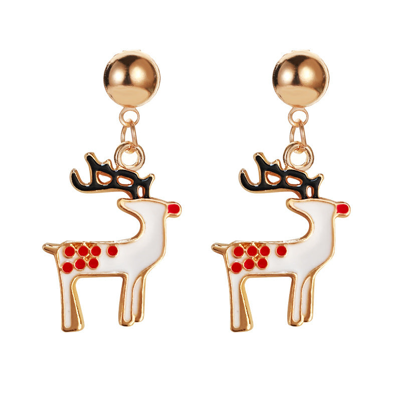 Alloy Christmas Snow Pumpkin Earrings (Minimo de Compra 2) MIC-MiaoY089