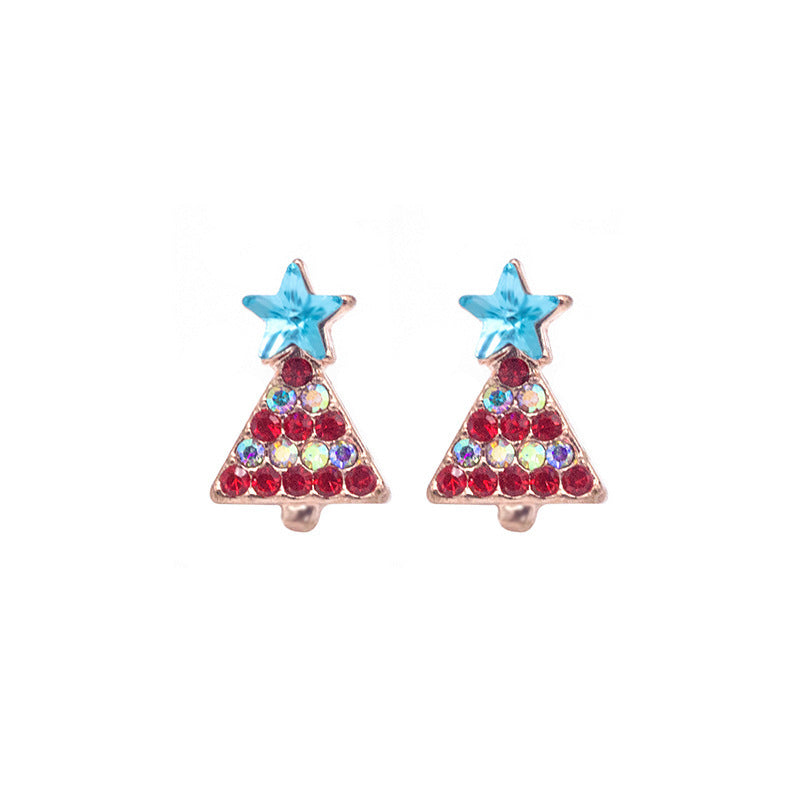 Alloy Christmas Elk Earrings MIC-MDD186