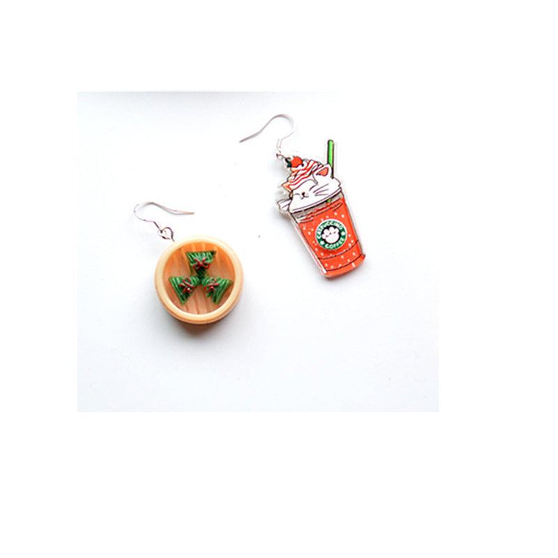 Resin simulated food earrings (Minimo de Compra 2) MIC-XieN038