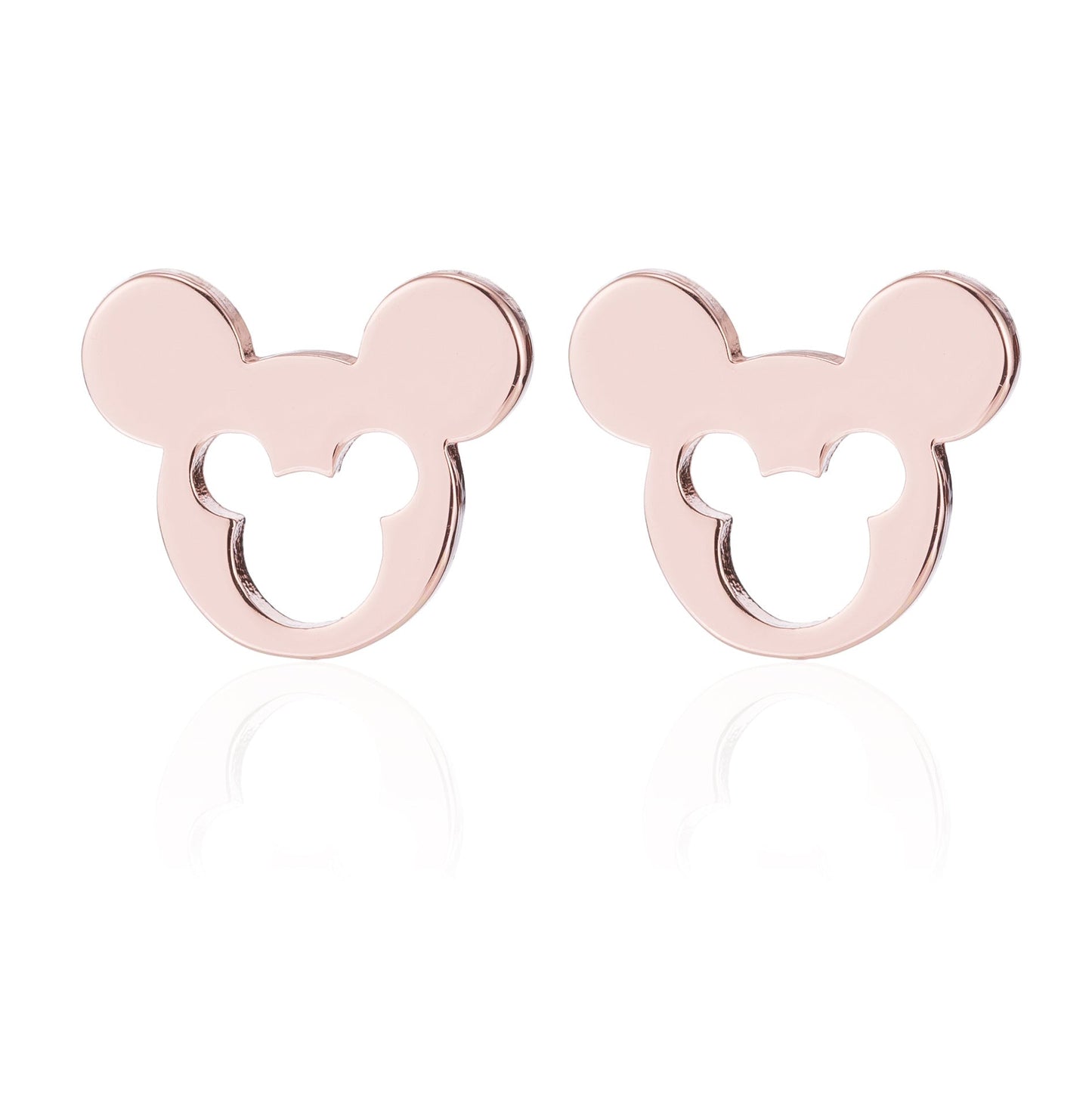 Silver (M)Stainless Steel Stud Earrings （F）SS004