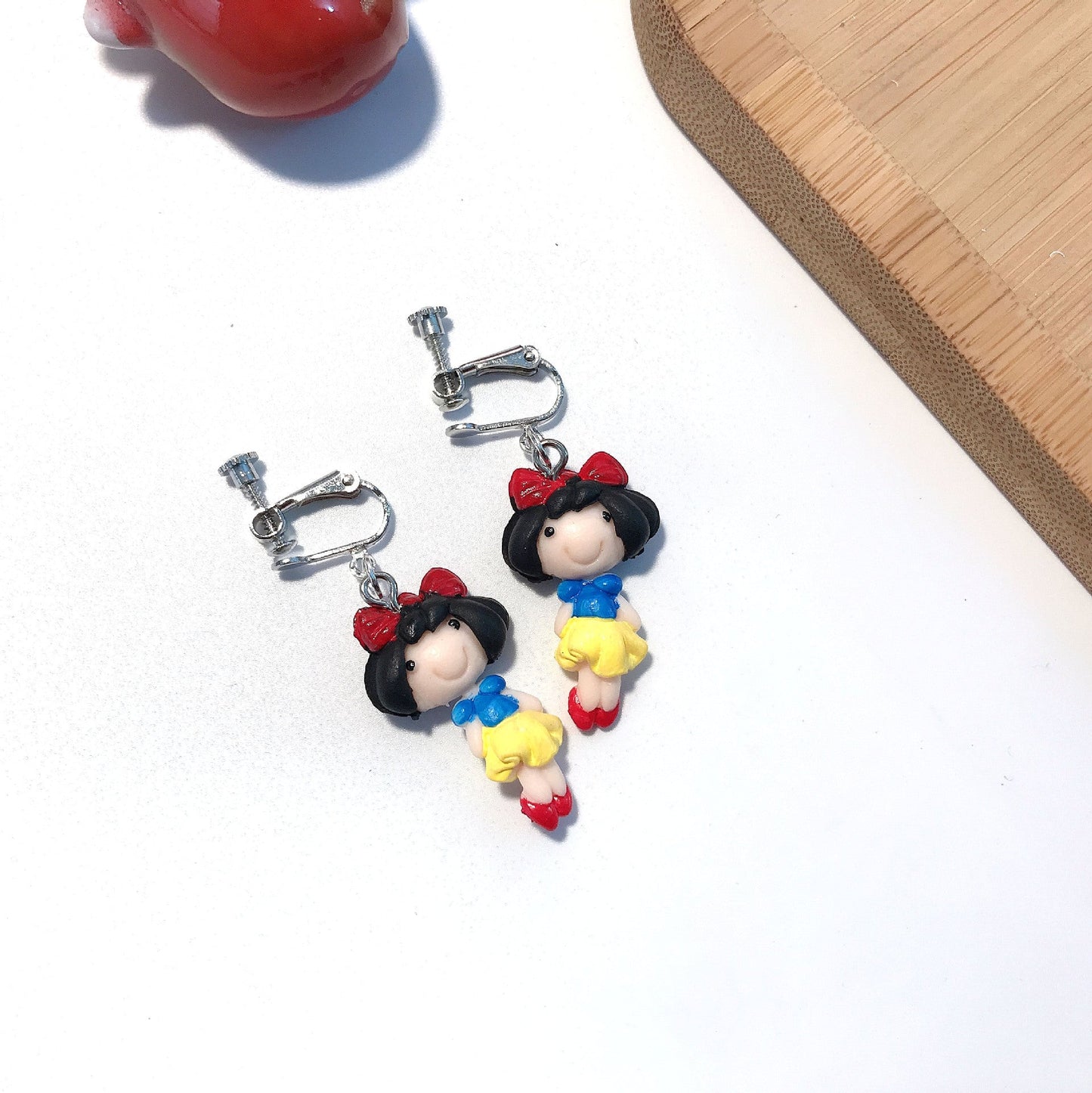 Resin cartoon character mermaid earrings MIC-JiX016