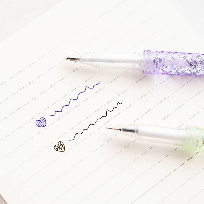 creative liquid fairy 0.5mm student ball point pen HWJ001