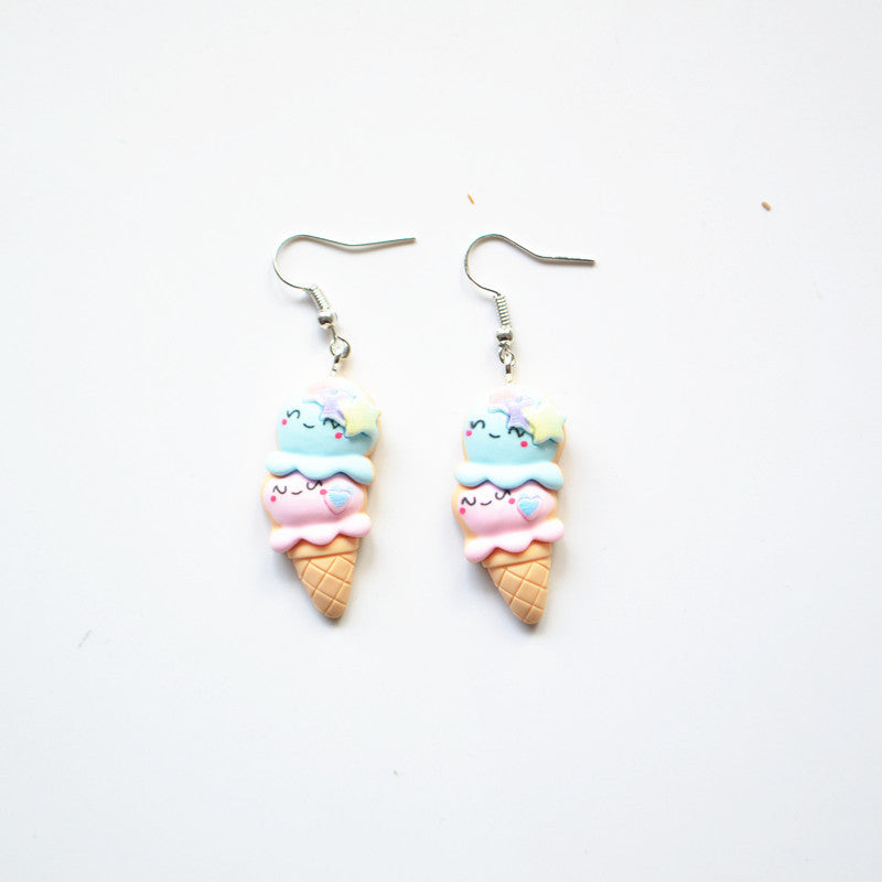 Resin creative ice cream earrings (Minimo de Compra 2) MYA-XieN035