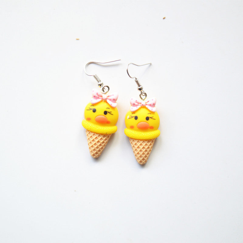 Resin creative ice cream earrings (Minimo de Compra 2) MYA-XieN035