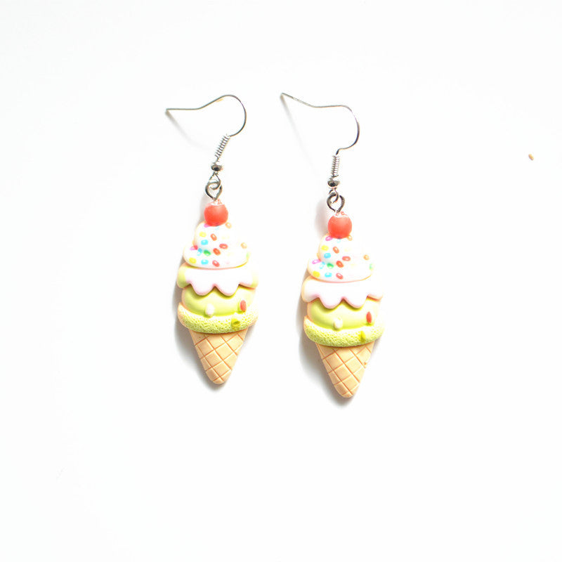 Resin creative ice cream earrings (Minimo de Compra 2) MYA-XieN035