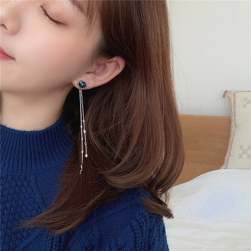 Alloy blue series earrings MYA-DieD001