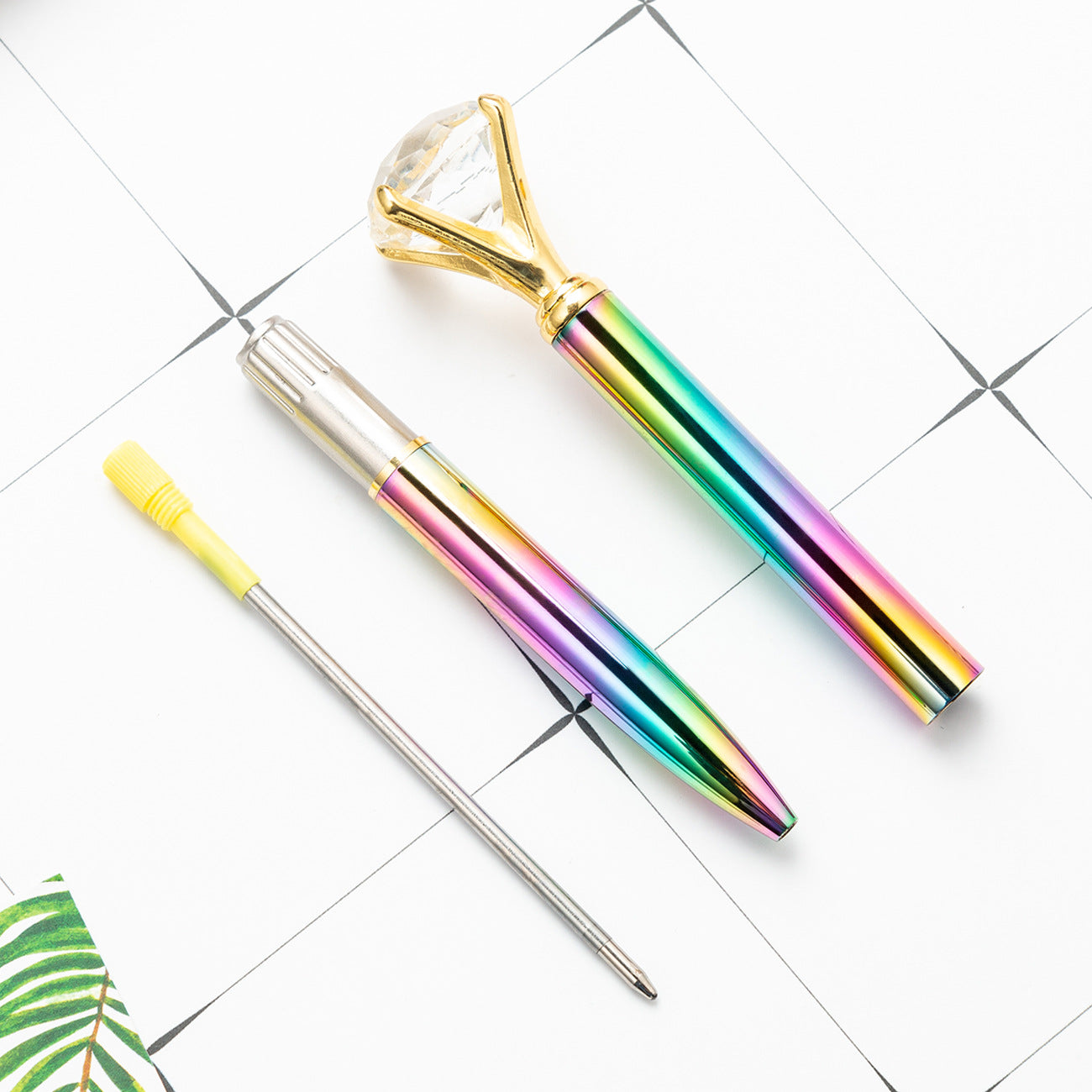 Gradient Metallic Diamond Ballpoint Pen Huah100