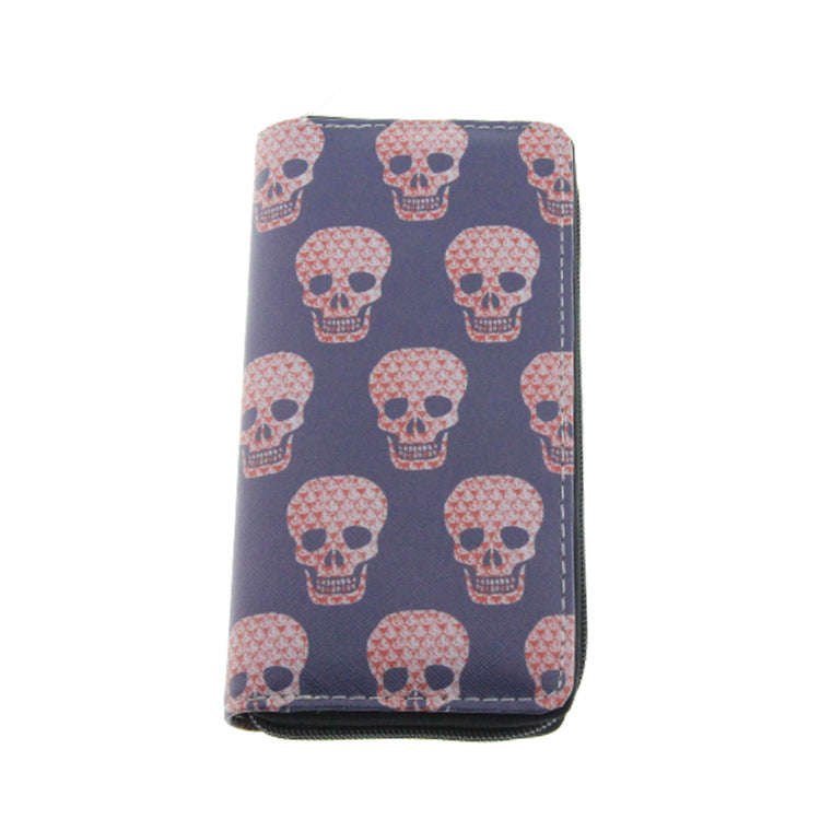 skull and ghost series PU long wallet Minimo de compra 3 Dengxin006