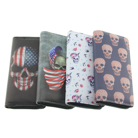 skull and ghost series PU long wallet Minimo de compra 3 Dengxin006