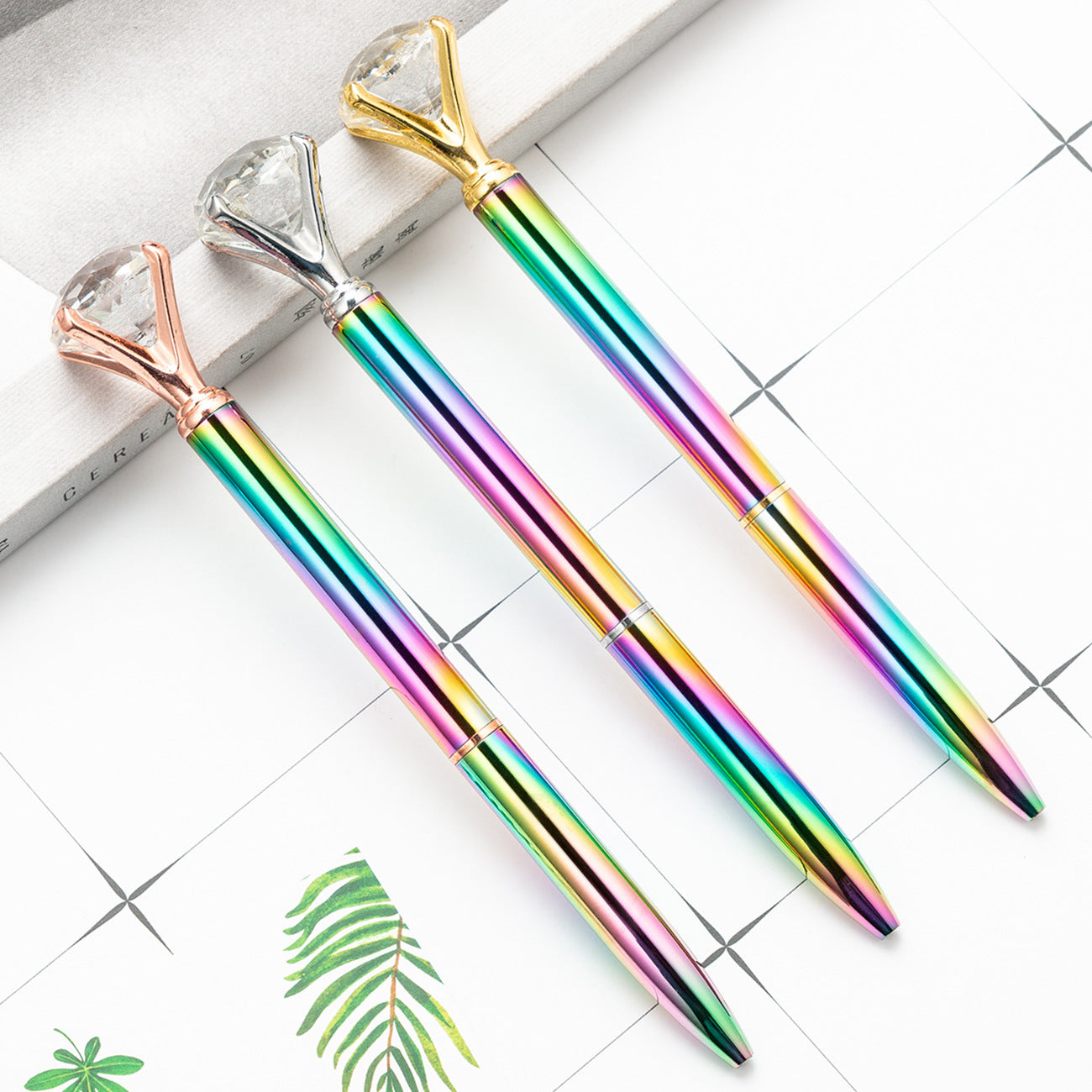 Gradient Metallic Diamond Ballpoint Pen Huah100