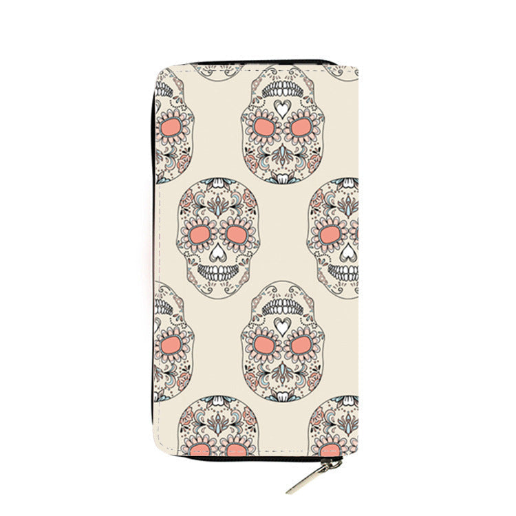 skull and ghost series PU long wallet Minimo de compra 3 Dengxin006