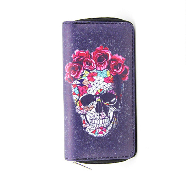 skull and ghost series PU long wallet Minimo de compra 3 Dengxin006