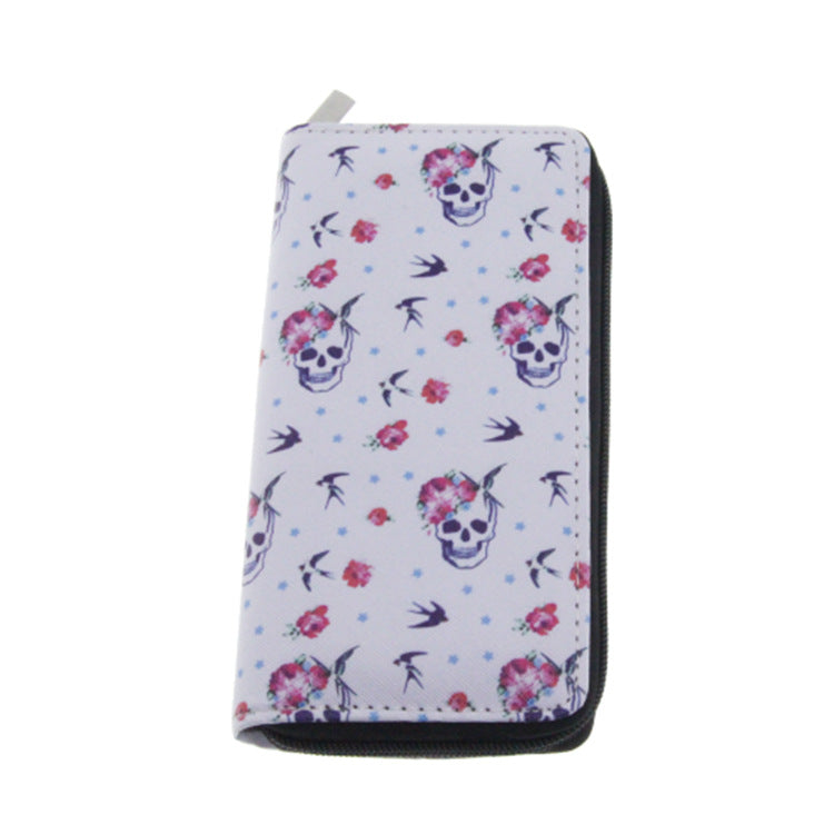 skull and ghost series PU long wallet Minimo de compra 3 Dengxin006