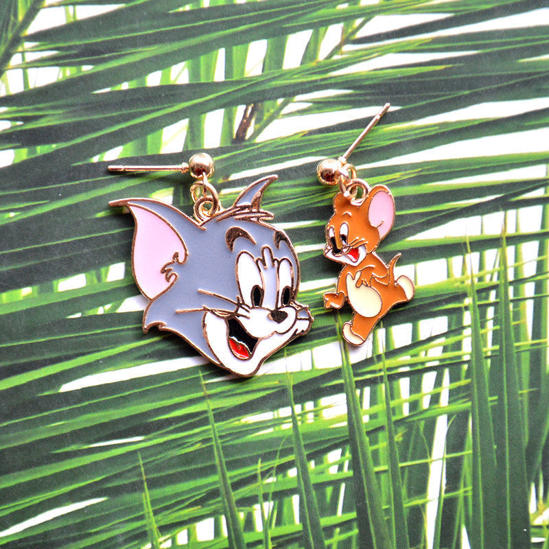 Acrylic cat and mouse earrings MYA-XieN025