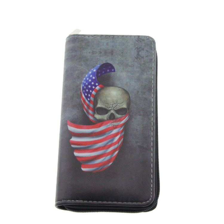 skull and ghost series PU long wallet Minimo de compra 3 Dengxin006