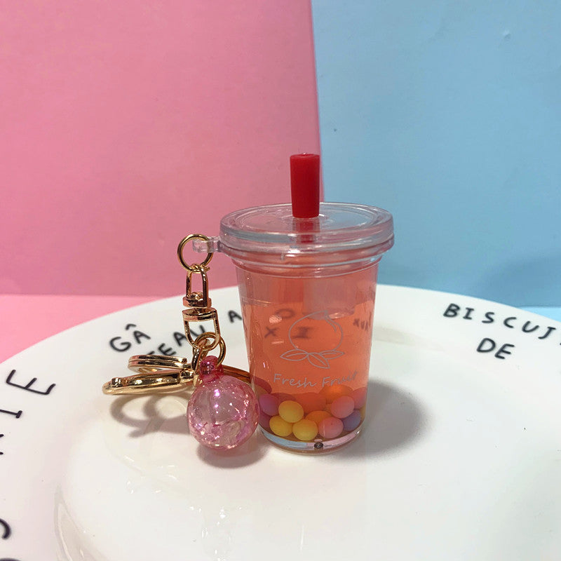 Keychains Acrylic Bubble Tea MOQ≥2 DMF022