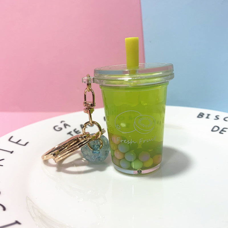 Keychains Acrylic Bubble Tea MOQ≥2 DMF022