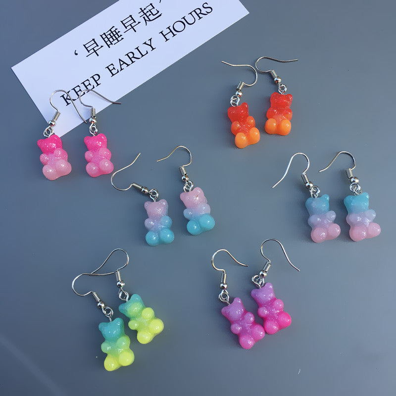 Resin Fun Bicolor Bear Ear Clip (Minimo de Compra 2) MIC-ChouT020