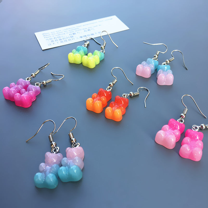 Resin Fun Bicolor Bear Ear Clip (Minimo de Compra 2) MIC-ChouT020