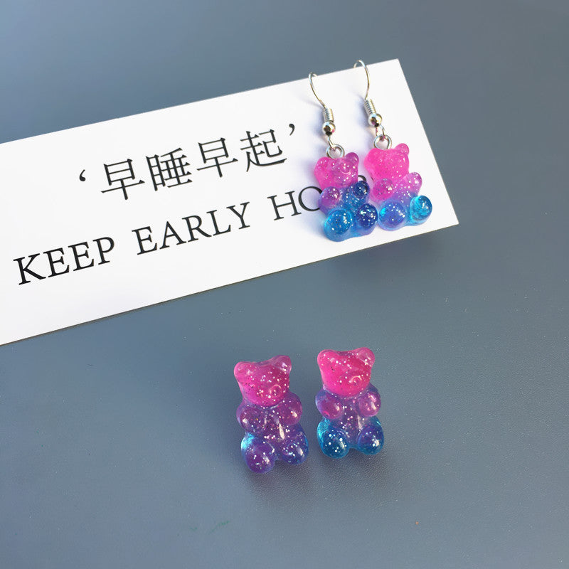 Resin Colorful Bear Ear Clip (Minimo de Compra 2) MIC-ChouT013